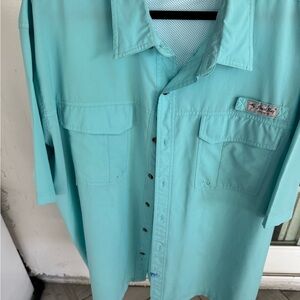 Aqua Button-Up Shirt